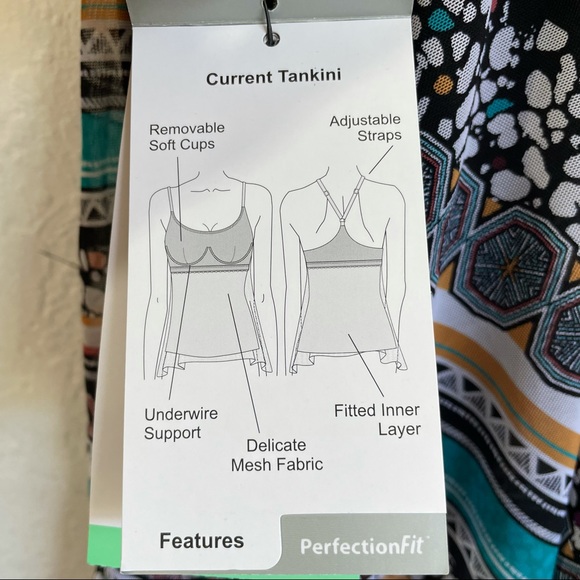 Coco Reef Wild Stripes Current Mesh Layer Tankini - Picture 14 of 16